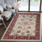 Mazovia Orientalisch Teppich - Traditioneller Teppich für Wohnzimmer, Esszimmer - Orient Teppiche Ornament - ÖKO-TEX Wohnzimmerteppich Rot Creme - 60 x 100 cm
