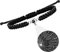 GAUEIOUR Couple Weaving Projection Bracelet,Handwoven Projection 100 Languages I Love You Couple Bracelet, Men's and Women's Bracelet Jewelry, Couple/Best Friend Commemorative Gift (Black)