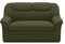 DOMO. collection Sofa Berlin, klassisches 2er Sofa, Polstergarnitur mit hochwertigem Federkern, 2 Sitzer 143 x 90 x 89 cm (BxTxH), grün