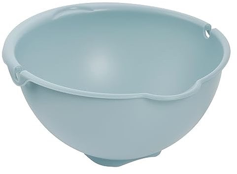 keeeper Bol y escurridor 2 en 1, Pequeño, Apto para lavavajillas, Stella, Azul Nórdico