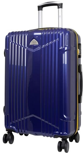 Trendyshop365 City-Koffer mittelgroß Hartschale Daytona 68cm 57 Liter 4 Rollen Zahlenschloss Blau