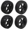 Miokycl 4PCS 85mm 33mm Vorne RC LKW 85mm 42mm Hinten Off Road Reifen mit 5 Sterne Felgen Axial 1/10 Fernbedienung Auto