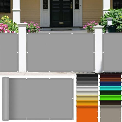 Voile d'ombrage Imperméable 0.7 x 1.8 m Imperméable Filet d'ombrage Couvert Végétal Toile Jardin, Pelouse, Patio, Piscine UV Protection 98% Résistant Aux Déchirures, Gris Clair