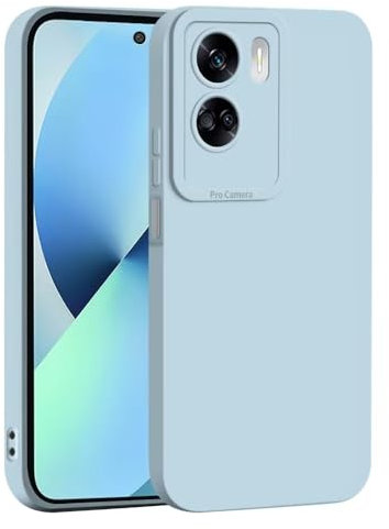 JIAFEI Funda Protectora para Honor 90 Lite 5G: Delgada, Liviana y Resistente a Golpes, de Silicona Suave TPU Protector Carcasa - Azul Claro