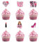 36 Stück Rosa Dessert Cupcake Topper, Mean Girls Thema, So Fetch Lippe Dekor, Perfekt für TV-Show Nacht Mädchen Versammlung Partei Dekoration