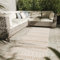 Interiyou Outdoor Teppich Wetterfest Kano - Läufer 80x300 cm Creme/Beige - Wasserfest für Balkon, Terrasse, Garten - Outdoorteppich passend auch für Wohnzimmer, Schlafzimmer und Küche - Aussenteppich