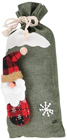 BCOATH Christmas Wine Bottle Cover for Wine Bottle Dress Festive Holiday Decoration Double Bag for Christmas Eve