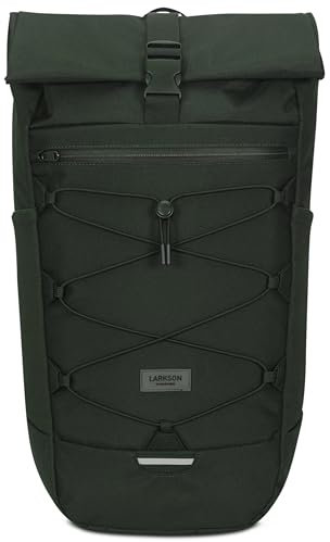 LARKSON Wanderrucksack Damen & Herren Grün - Arvid - Trekkingrucksack 20L - Wandern, Trekking Reisen - Tagesrucksack mit Hüftgurt & Mesh-Polsterung - Wasserdichte Reißverschlüsse