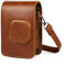 MKTKFVVEX Hybrid Instant Film Camera Bag PU Leather Retro Black Brown White Carrying Case Shoulder Bag Fit for Fujifilm Instax Mini Liplay Camera Bag(Bruin)