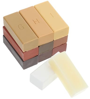 Hemobllo 11st Reparaturwachs Für Holzböden Spannungsrissband Reparatur Von Laminatbodenspachtel Reparaturset Für Vinylböden Holzwachs Vinyl-reparaturset Für Möbel Trockenbau-patch-kit Harz