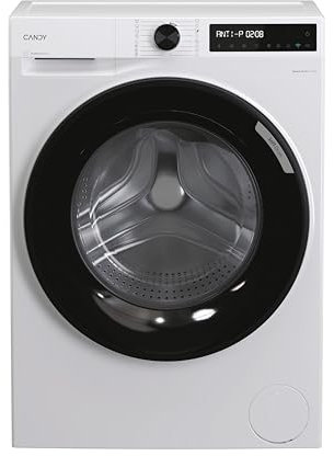 Candy ProWash 500 BR 412BL8-S Lavatrice 12 KG, 1400 Giri/min, Display Digitale, Connettività WIFI, 16 cicli, Inverter Speed Drive, Inizio differito 24H, Blocco Bambini, Rilevatore KG, 72 DB, Bianco