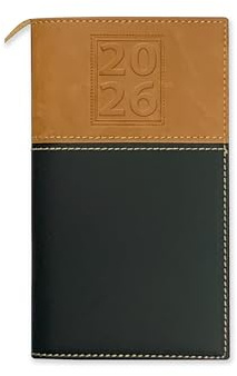 BookFactory 2026 Weekly Pocket Calendar 2026 Weekly Calendar 2026 Planner Agenda Organizer with Notepad (CAL-2026-POCKET(Organizer))