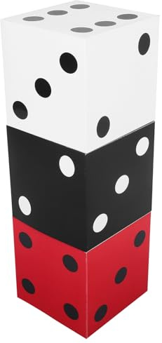 Abaodam 3stücke Kartennwürfel-tischdekoration für Abschlussbälle Würfel-deko für Kartenspiel-mottopartys Große Würfelboxen für Partydekorationen im Vegas-Stil