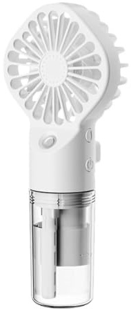 Générique Ventilateur Brumisateur Portable, Mini Ventilateur à Main Portatif silencieux De Bureau, Ventilateur de Poche USB Rechargeable 3 vitesses pour Maison, Bureau, Voyage
