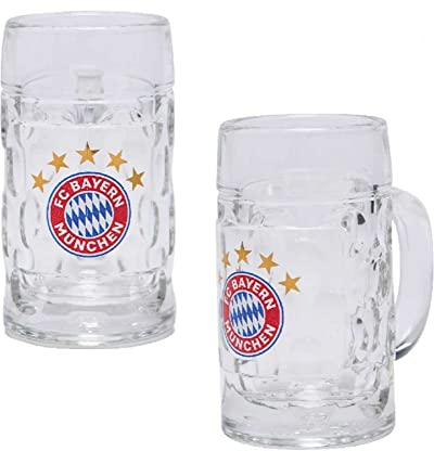 FC Bayern München Schnapsseidel mit Kordel 2er-Set Schnapsglas Logo FCB Glas