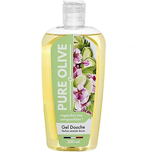 Pure Olive Gel Douche Parfum Amande Douce 300ml (lot de 4)