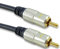 K M Electronics® RCA Phono Gold Plug to Plug Digital Composite Video SUBWOOFER OFC Cable Lead 1M