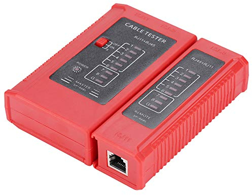 Oumefar Netzwerk Kabeltester RJ45 RJ11 netzwerktester Kabel Patchkabel Tester Ethernet Durchgangstester LAN Netzwerk tester Automatisches Drahtnetzwerk Test Tool