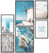 Papierschmiede® Mood Poster Set Greece Vacation, Bilder Wohnzimmer Deko Schlafzimmer, 2x DIN A4 und 4x DIN A5, blau weiß Griechenland Strand - Wandposter ohne Rahmen