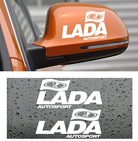 Auto RüCkspiegel Aufkleber Aufkleber Styling, FüR Lada Granta Vesta Vaz Kalina Largus Niva