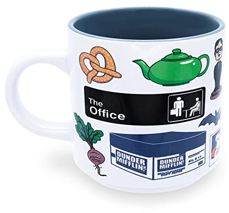 The Office Icons - Taza de cerámica (13 onzas)