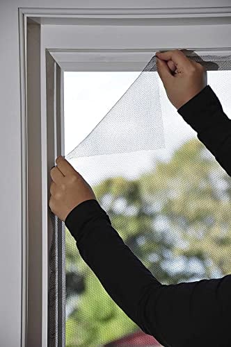 Fliegengitter Fenster 110x130 anthrazit 2 Stück individuell kürzbar Insektenschutz Fliegennetz Fensternetz Mückennetz Mückengitter Fenstergaze