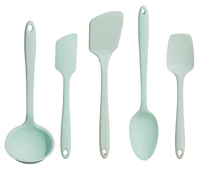GIR GIRBDLE5UP180MNT Küchenutensilien, Minze 5-teiliges Utensilien-Set, Silikon, Mint