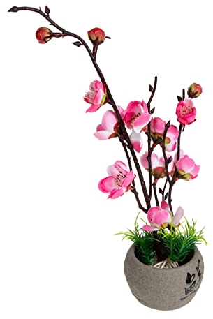 Housoutil Phalaenopsis Vintage Ornamente Büro Mit Seide Sashimi Lebensechter Stil Für Würfel Tank Gel Sushi Steak Stiele Rosa Simulation Hochzeit Künstliche Tischplatten Schmuckschale EIS