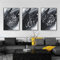 QPLGTU Islamischer Postersatz, Marmor Leinwand Malerei, Arabische Kunst Leinwand Poster, Wohnzimmer, Schlafzimmer Poster Dekoration Hintergrund Wand Leinwand Poster, Rahmenlos (Stil 3,30x40cm*3)