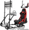 Dardoo Racing Simulator Cockpit mit Monitorhalterung - TV Halterung für Logitech G923 Thrustmaster Wheels Fanatec Rennsimulator Cockpit