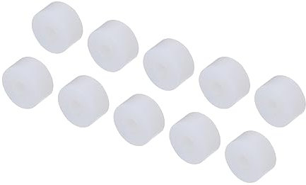 QUARKZMAN 0.6x0.2 Gewindefreie Säule Abstandshalter x 100Stk Rund Abstandshalter für Steckdosen 3D-Drucker und Drohnen [Weiß Plastik]