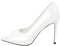 blingqueen Damen Peeptoe Pumps Stiletto High Heels Sandalen Runde Zehen Lack Weiß 40 EU