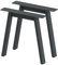 BK Styl 2 Stück Tischbeine Metall Grau A-Form | Tischgestell aus 80x40mm Profilen | Tischkufen Tischfüße Möbelbeine für Schreibtische & Esstische I Stahl Pulverbeschichtet (715x720mm Anthracit)