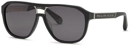 PHILIPP PLEIN Herren SPP118M Sonnenbrille, MATT/Sandblasted Black