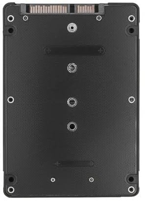 DollaTek Adaptateur M2 vers SATA Adaptateur de Disque Dur NGFF vers SATA3 avec boîtier en métal Noir