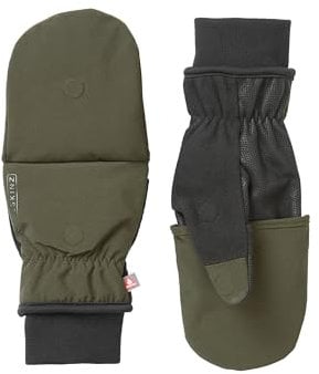 SEALSKINZ Winddichte Handschuhe für kaltes Wetter, wandelbar, Olivgrün, Größe M, olivgrün, M