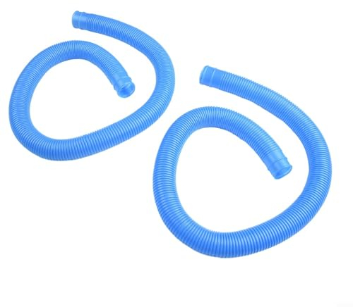 Lot de 2 tuyaux de rechange de 3,2 cm pour piscine hors sol, pompe de piscine, pièce de rechange pour accessoires pour Intex de 3,2 cm (bleu)