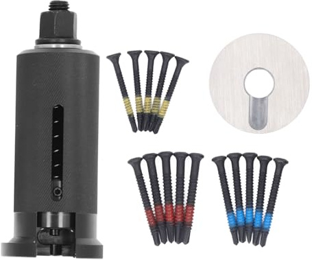 Lock Puller, Cylinder Extractor Kit, Alloy Steel Door Opening Tool | Lock Door Opening | Cylinder Puller Tool | Locksmith Tool Pull Bell with 15PCS Screw for Alarm System Sunshade