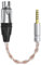 GEEKRIA Adaptateur de casque 4,4 mm mâle vers XLR femelle 4 broches, symétrique, cuivre plaqué argent, câble de conversion audio de mise à niveau, compatible avec lecteurs, amplificateurs, microphones