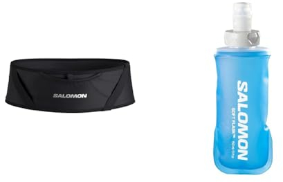 Salomon Unisex – Erwachsene Pulse Körper: Polyamid, Elasthan; Rueckteil:, Schwarz 2023, L EU & Soft Flask 150ml/5oz 28 Unisex Hydrationszubehör