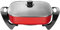 5L Electric Frying Pan,Square Multi Cooker Hot Pot With Glass Lid, Non-Stick Surface And Cool Touch Handles,Red