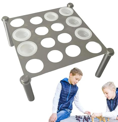 Soporte para molde de pieza de ajedrez de resina,Soporte para molde de pieza de ajedrez de resina,Soporte de Metal para Moldes de Ajedrez - Accesorios para moldes de silicona, soportes de Metal, sopor