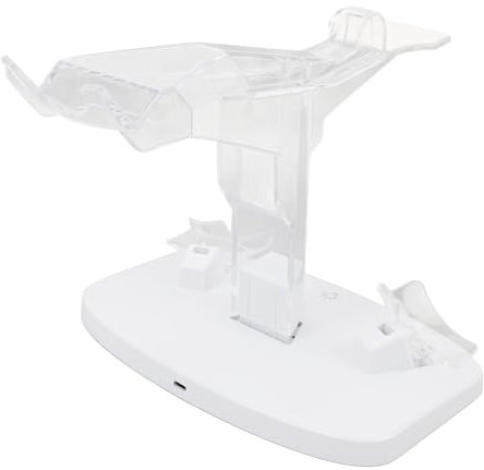 PS VR2-Controller-Ladestation, 2-Ladestation mit VR-Headset-Halterung, Displayständer, mit LED-Anzeige, 2 Magnetverschlüssen und Typ-C-Kabel