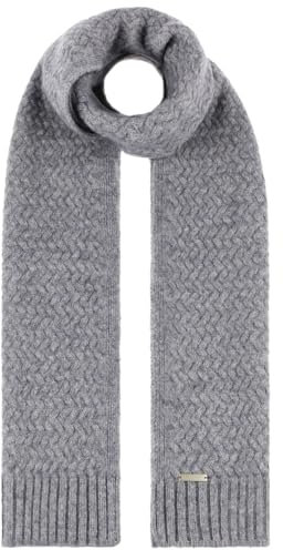 Seeberger Merino Yak Strickschal Wollschal Damenschal (One Size - grau)