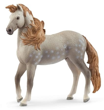 Schleich Horse Club - Andalusian Stallion - 12cm Hand-Painted Collectable, Realistic Toy Horse Figurine for Girls and Boys. Durable Educational Figure for Fun Imaginative Play. Kids Toys Ages 5+ 14894