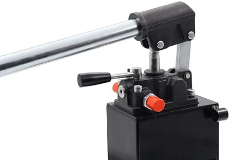 Bombas manuales hidráulicas de doble acción 12-25 – 45 cc, depósito de aceite 1-3-5 Lt. (D.W. 25 ccm 3 Lt Depósito)