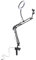 Selfie Ring Light 3 Color Temperature Retractable Arm Overhead Ring Light Clamp Phone Holder Video Recording Live Streaming Beauty Makeup Nail Art Craft Photography Eyelash Cooking
