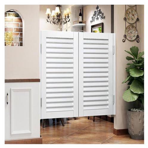 Porte battante en bois for bar, café, cave, cloison, portes battantes intérieures for la maison, solide, comptoir et avec fermeture automatique, convient for les entrées de porche intérieures ou extér