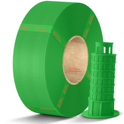 ANYCUBIC PLA+ Refill Filament 1.75mm, Hohe Zähigkeit, 1KG Grün | Hohe Schlagfestigkeit, Hohe Präzision 3D Druckmaterialien, Intelligente Identifikation, PLA Plus Spoolless
