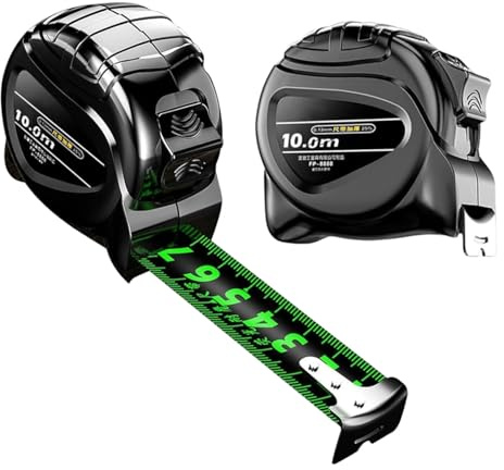 Vmiorzq Messband, 2 Stück 10m Selbstsperrend & Wasserdicht Maßband, Ausziehbare Wasserdichte Messwerkzeuge Für Holzarbeiten Männer Frauen